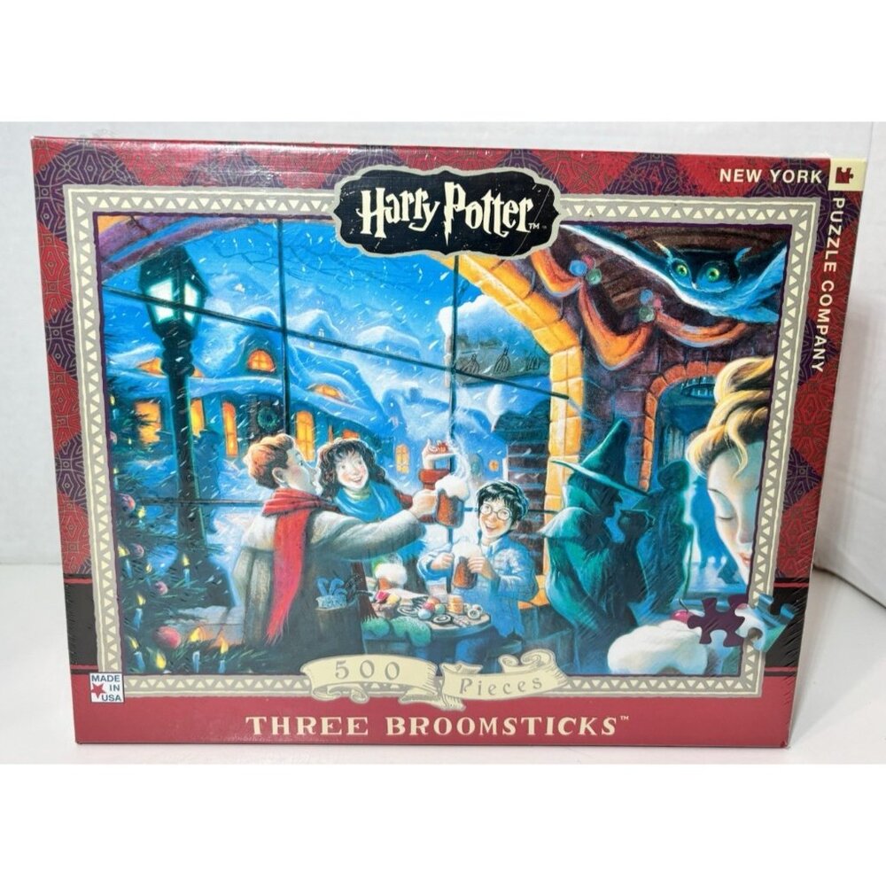 Harry Potter Three Broomsticks 500 piece New York Puzzle Company 24X18 NEW